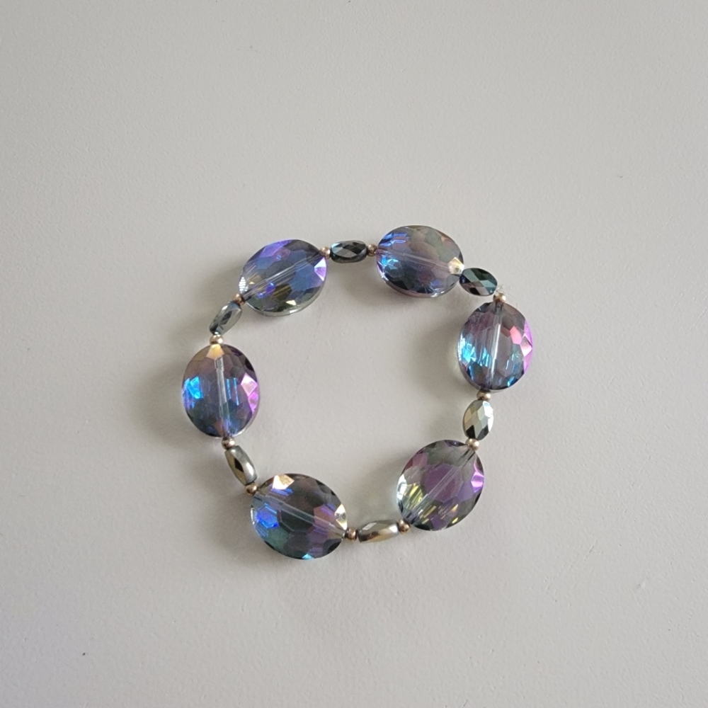Mystical Purple Flashy Stretch Bracelet